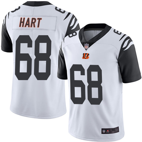 Cincinnati Bengals Limited White Men Bobby Hart Jersey NFL Footballl 68 Rush Vapor Untouchable